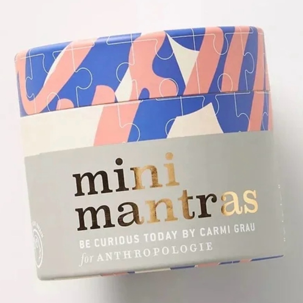 Anthropologie Mini Mantras Puzzle - Blue and Pink